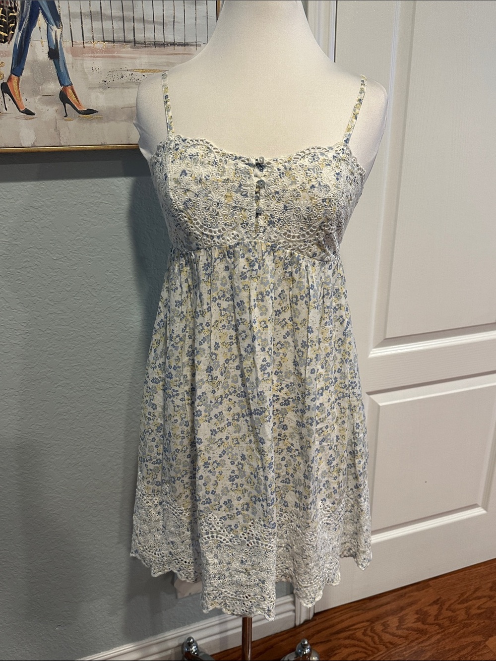 Joie Sleep Sz Small Spaghetti-Strap Floral PJ Dress • NWT! - Picture 2 of 11